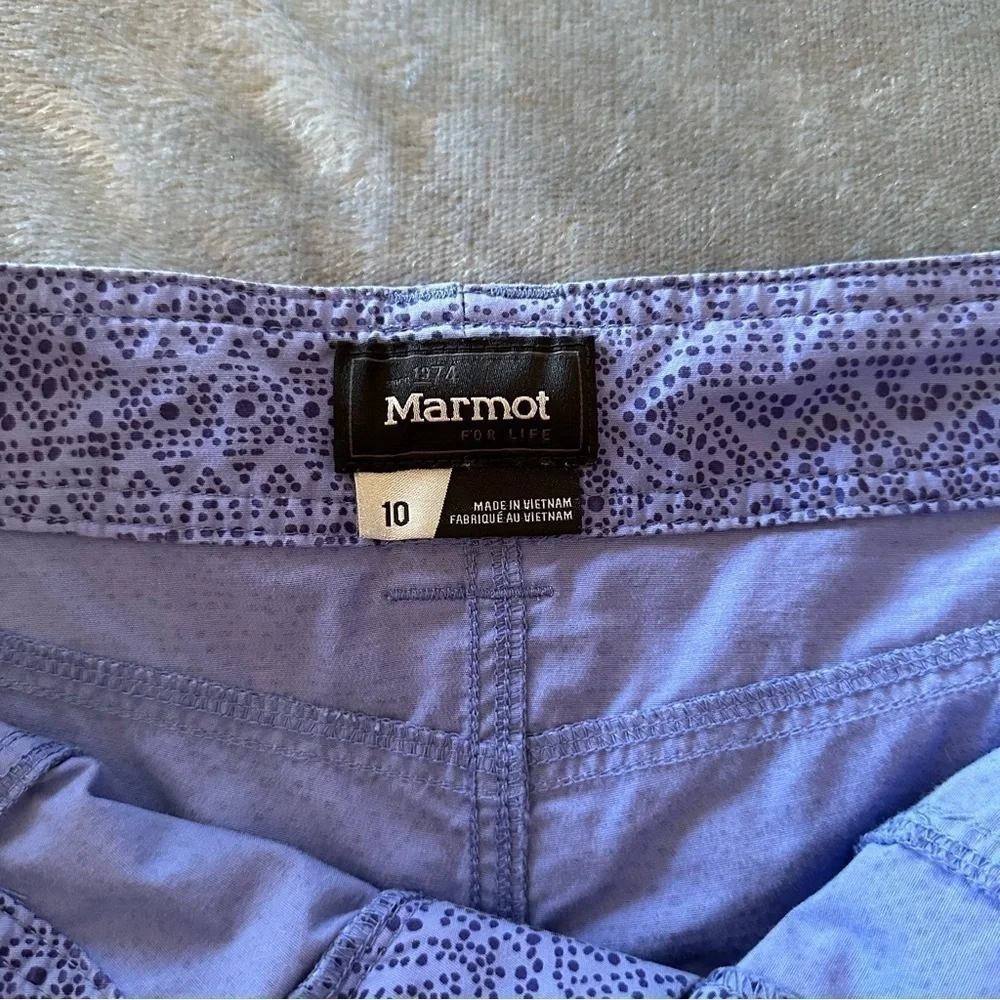 MARMOT Purple Floral Shorts Size 10